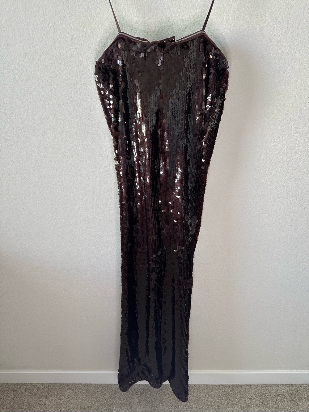 STAUD CASEY DRESS BRONZE Brown Maxi SZ US 4 - Picture 6 of 9